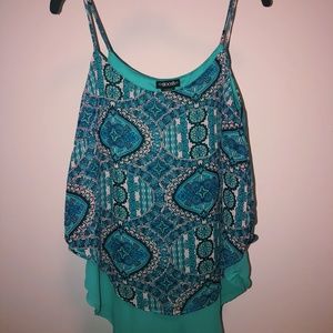 Colorful Flowy Spaghetti Shirt